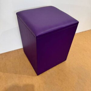 Пуф в примерочную фиолетовый кожзам polo viole