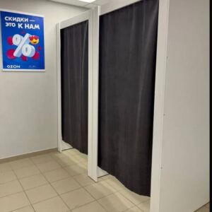Штора серая блэкаут